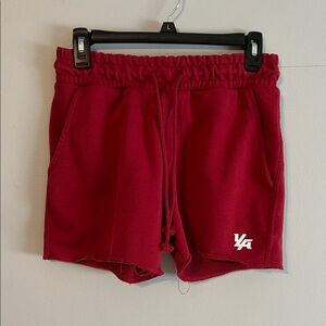 YoungLA Women's Red Athletic Shorts. Med. 70% cotton.